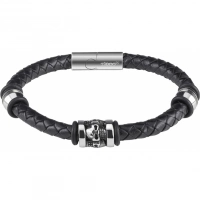 Браслет Zippo Three Charms Leather Bracelet 3 с шармами (20 см) купить в Йошкар-Оле