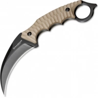 Нож с фиксированным клинком Magnum Spike Karambit — Boker 02SC028, сталь 440A EDP, рукоять стеклотекстолит G10, песочный купить в Йошкар-Оле