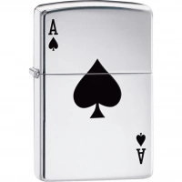 Зажигалка ZIPPO Armor™  Туз с покрытием High Polish Chrome купить в Йошкар-Оле