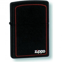 Зажигалка ZIPPO Classic с покрытием Black Matte, латунь/сталь, чёрная с лого, матовая, 36x12x56 мм купить в Йошкар-Оле