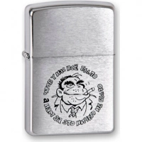 Зажигалка ZIPPO Горилла, латунь с покрытием Brushed Chrome, серебристый, матовая, 36х12×56 мм купить в Йошкар-Оле