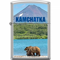 Зажигалка ZIPPO Камчатка с покрытием Satin Chrome™ купить в Йошкар-Оле